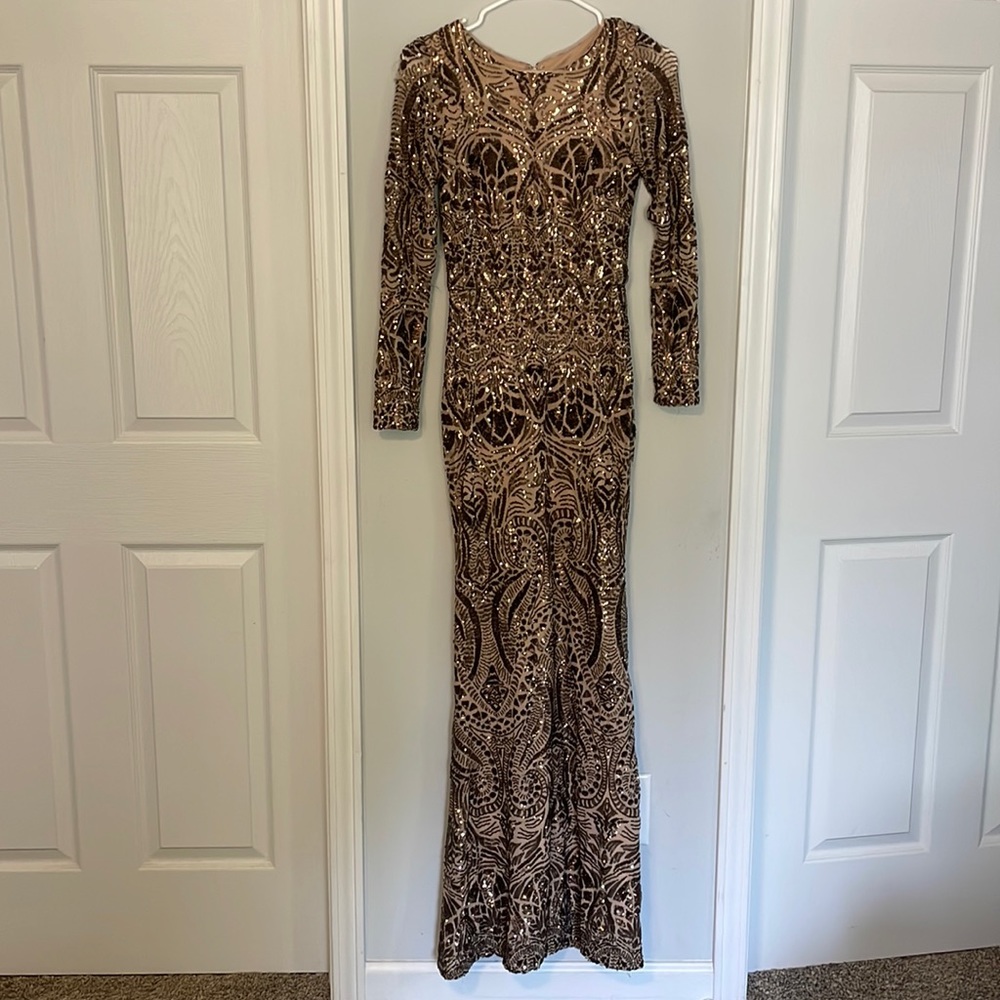 Long Sleeve Formal Dress